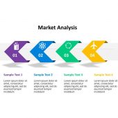 3D Hollow Cube Market Analysis PowerPoint Template