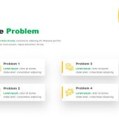 4 Points Problem Explainer PowerPoint Templates