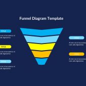 Arrow Funnel Diagram Powerpoint template