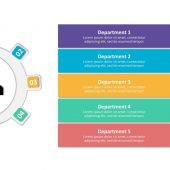 Leadership Team 5 Pointer PowerPoint Template