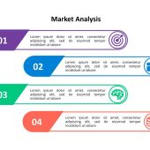 Market Analysis 4 Capsule Pointer PowerPoint Template