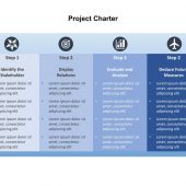 Project Charter Table PowerPoint Template