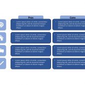 Pros and Cons Table PowerPoint Template