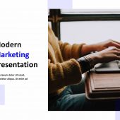 Purple Aesthetic Marketing Powerpoint Template