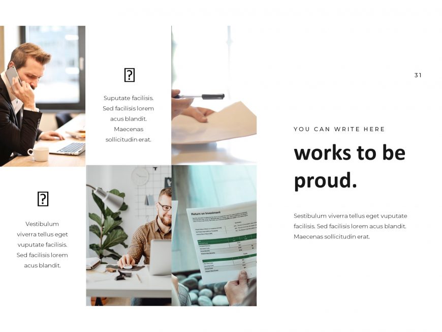 Elegant blue business powerpoint template