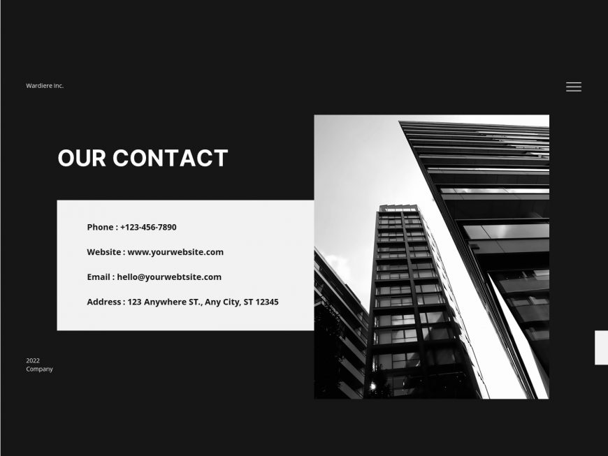 Modern Company specification PowerPoint Template