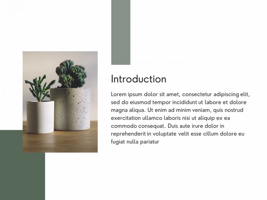 The green life Company overview PowerPoint Presentation Template