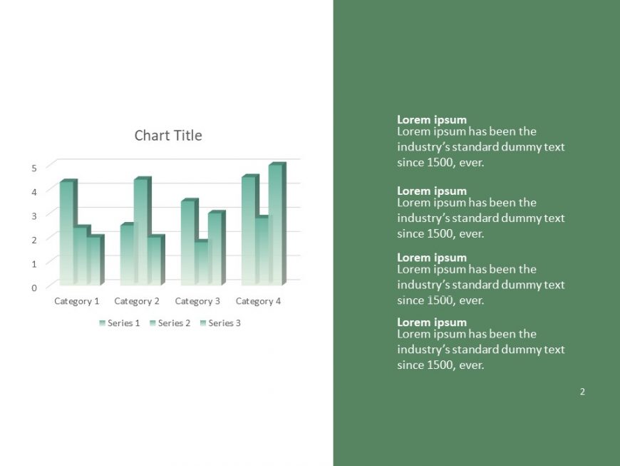 Graph & Pie Chart powerpoint template