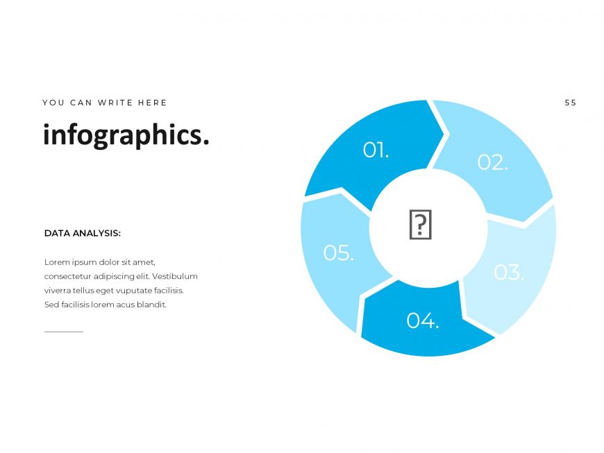 Elegant blue business powerpoint template