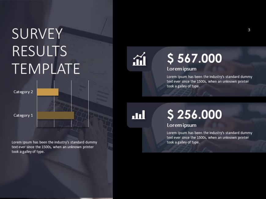 Survey Result Template PowerPoint Tempalte