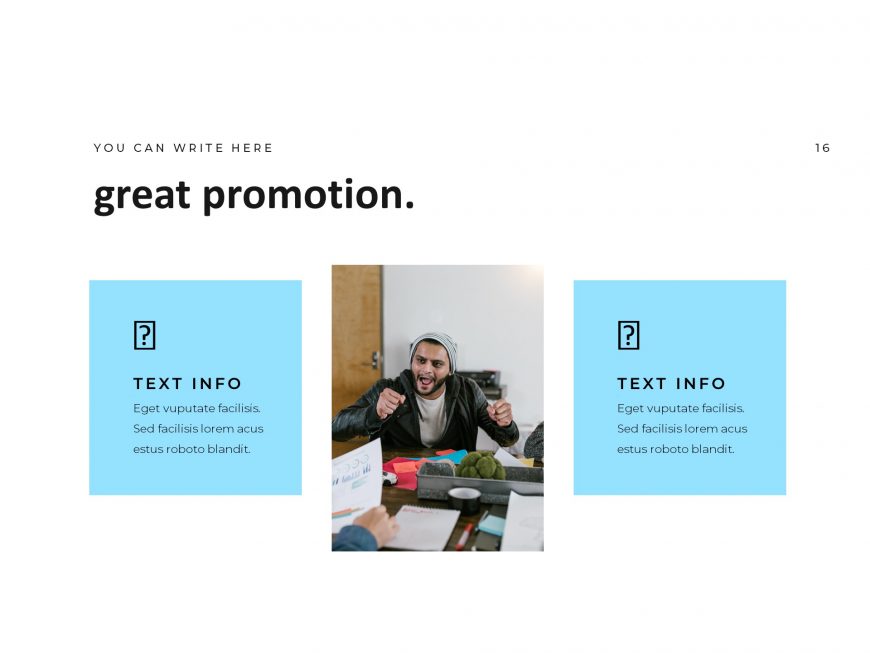 Elegant blue business powerpoint template