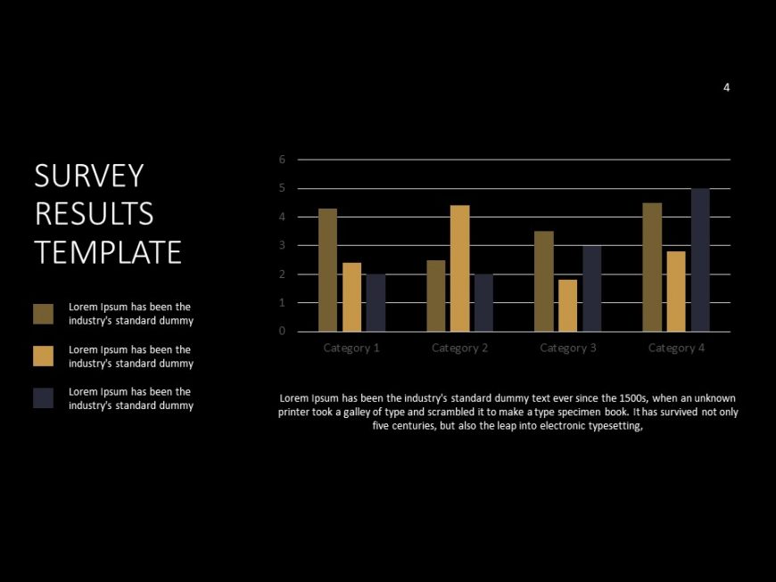 Survey Result Template PowerPoint Tempalte