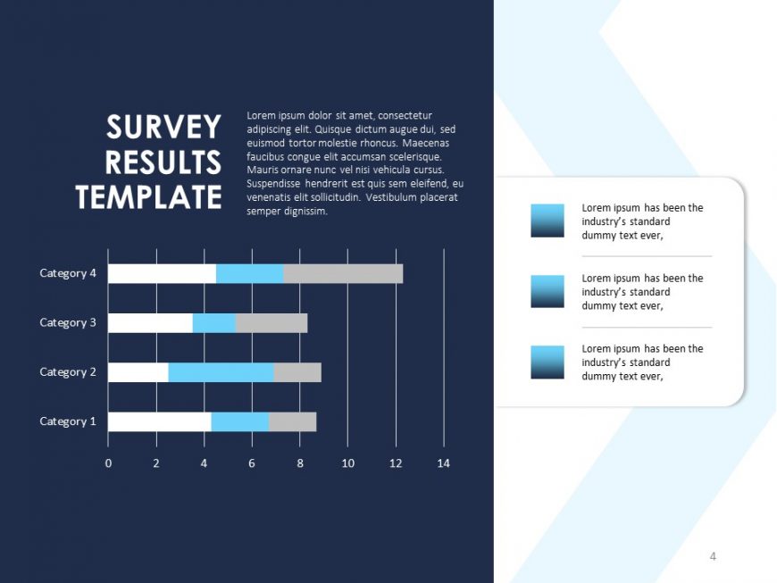 Survey Result Chart PowerPoint Template