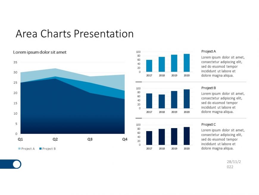 Area Charts Power Point Presentation