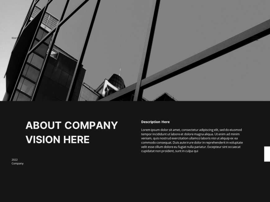 Modern Company specification PowerPoint Template