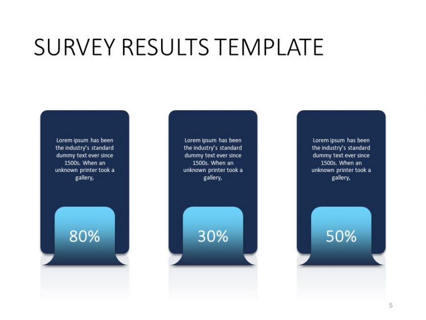 Survey Result Chart PowerPoint Template