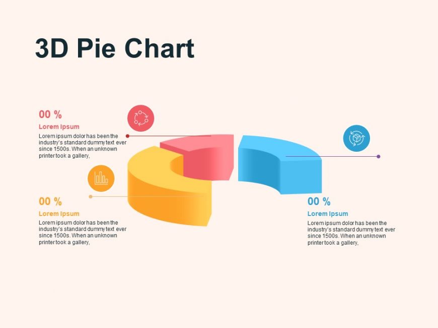 3D Pie Chart PowerPoints templates