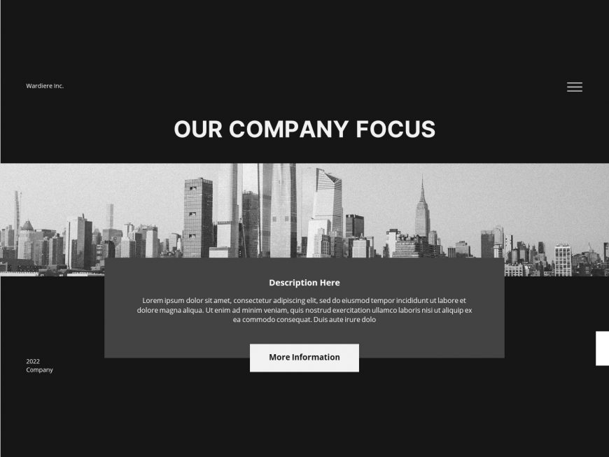 Modern Company specification PowerPoint Template