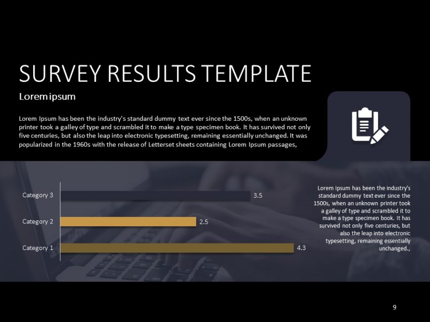 Survey Result Template PowerPoint Tempalte