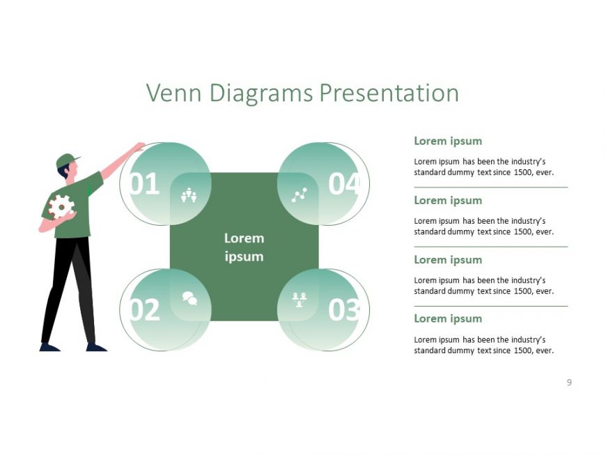 Graph & Pie Chart powerpoint template