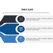 Table slide 3 pointer explainer PowerPoint Presentation