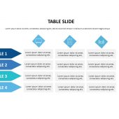 Table slide 4 points PowerPoint Presentation