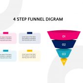 Geometric funnel powerpoint template