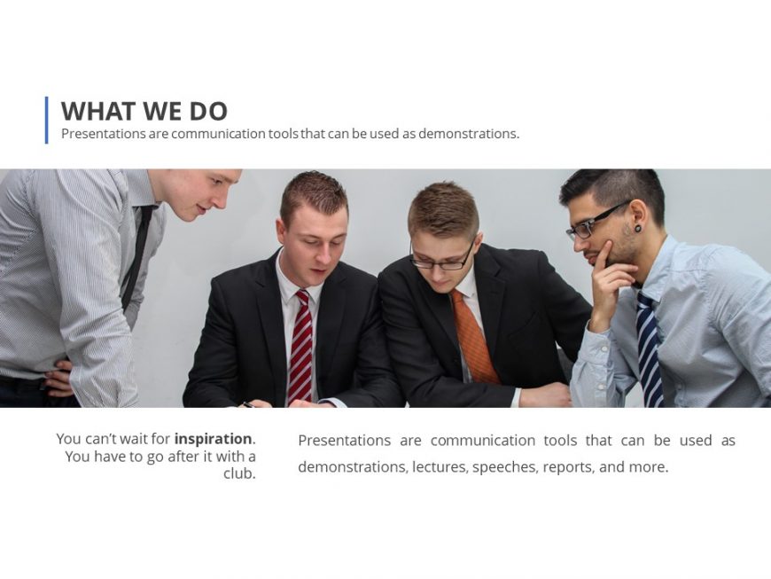 Company Feature List PowerPoint Template