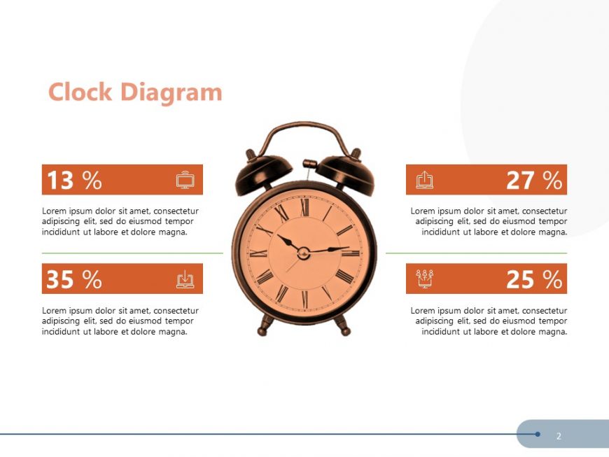 Buisness Clock Infographic Powerpoint Template