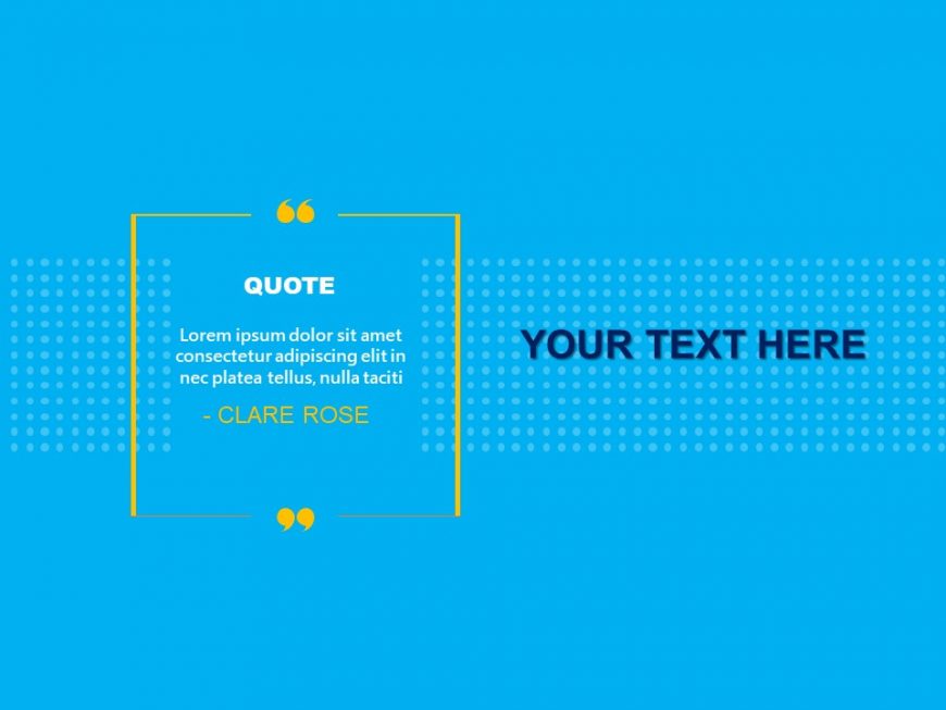 Quotes Graphic Powerpoint Template