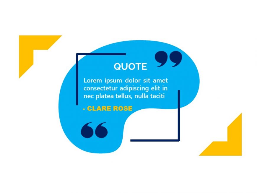 Quotes Graphic Powerpoint Template