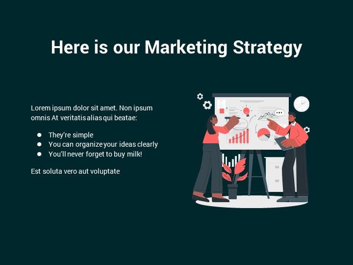 Dark Green Marketing PowerPoint Template