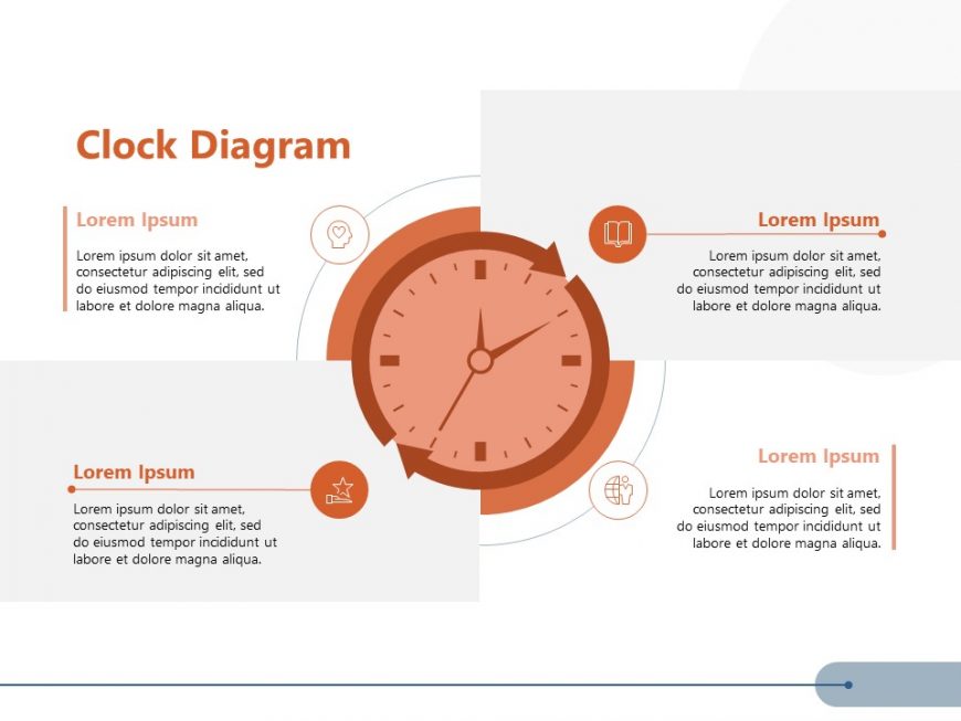 Buisness Clock Infographic Powerpoint Template