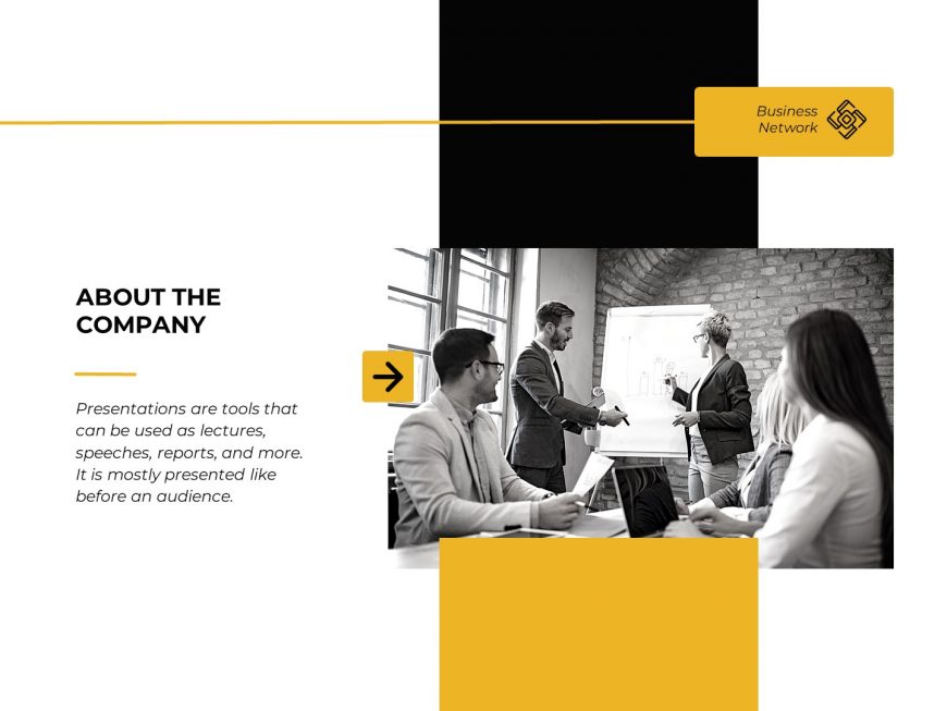 Business Network PowerPoint presentation template