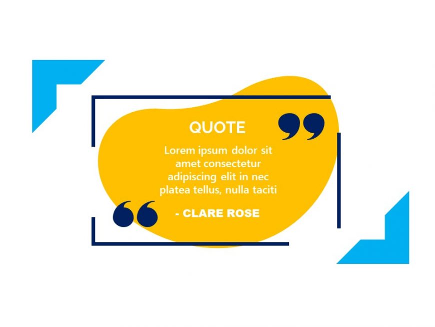 Quotes Graphic Powerpoint Template