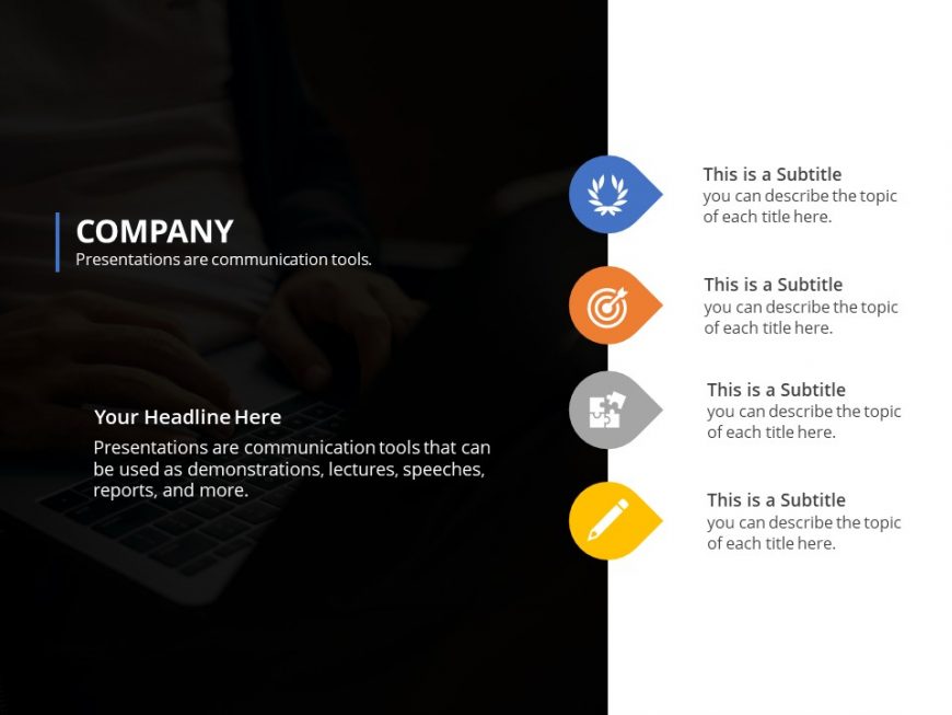 Company Feature List PowerPoint Template