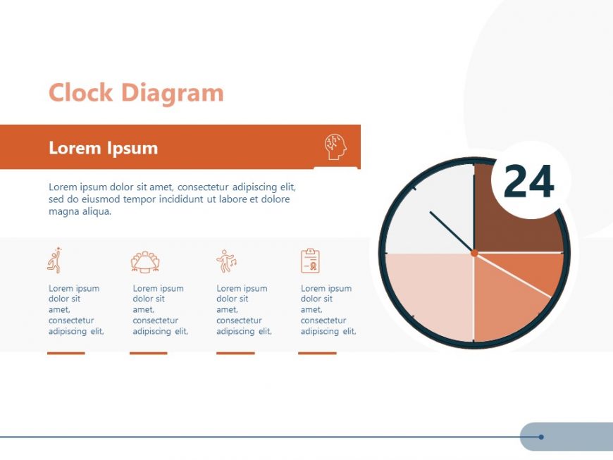 Buisness Clock Infographic Powerpoint Template