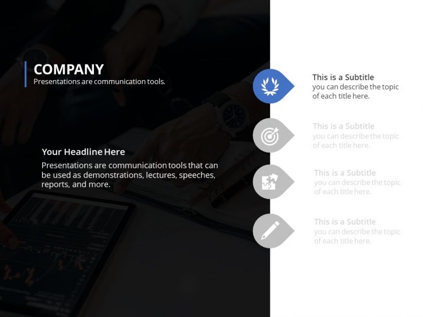 Company Feature List PowerPoint Template