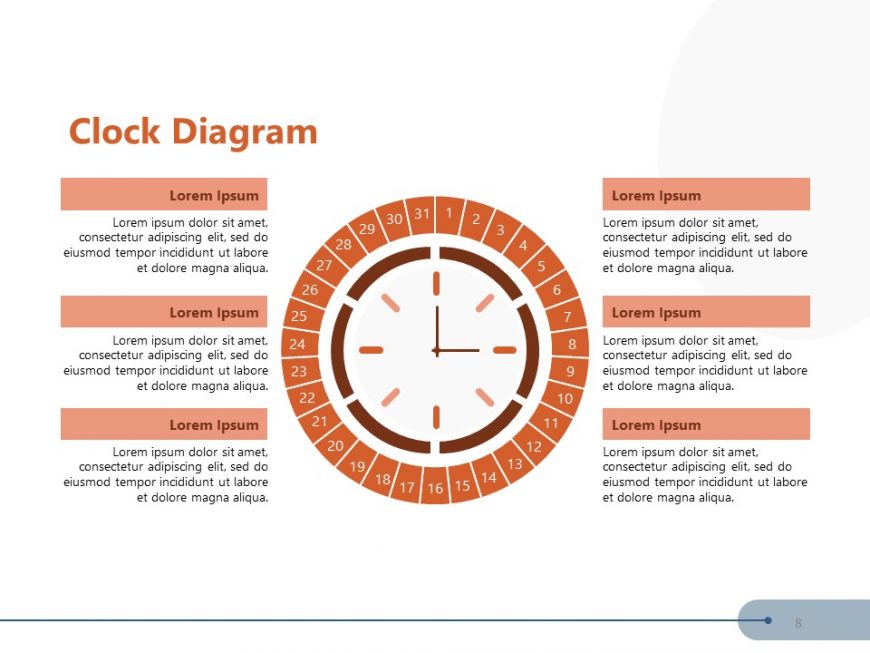 Buisness Clock Infographic Powerpoint Template