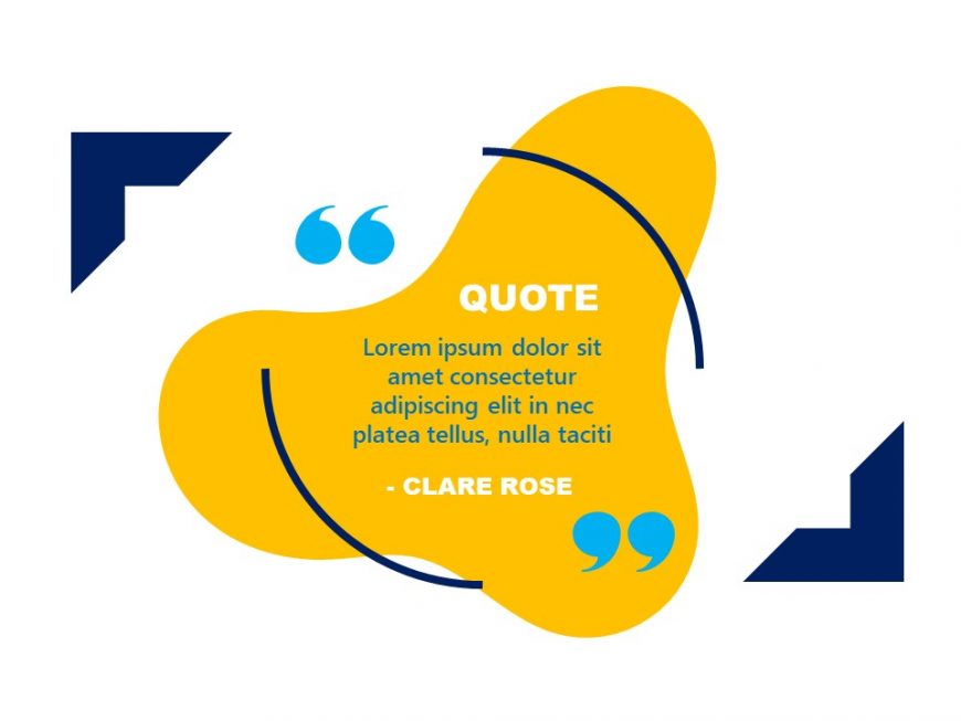 Quotes Graphic Powerpoint Template