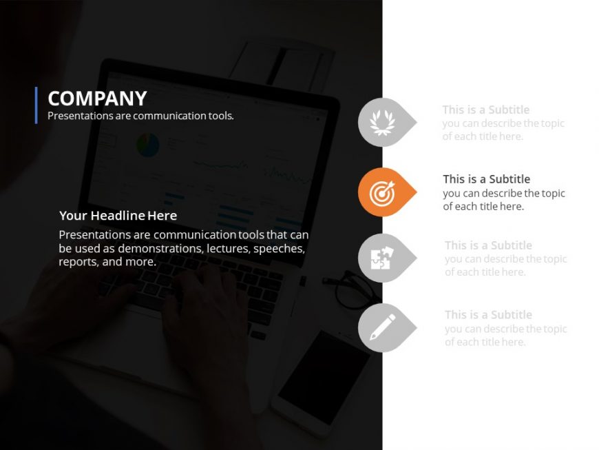 Company Feature List PowerPoint Template