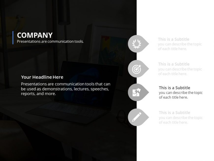 Company Feature List PowerPoint Template