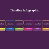 Box Timeline Infographics PowerPoint Template