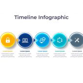 Circle Arrow Timeline Infographics PowerPoint Template