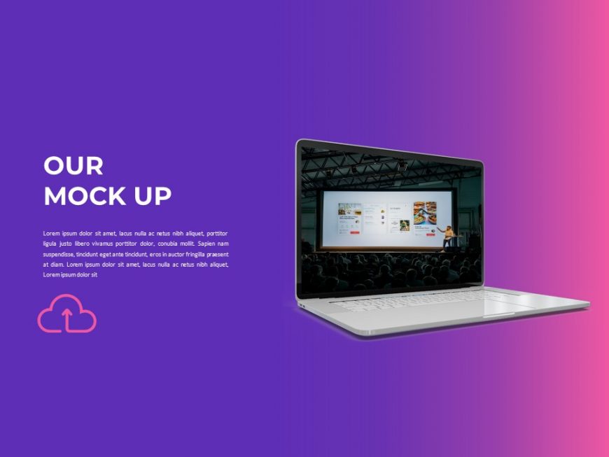 Modern Purple Dark Pitch Deck PowerPoint Template