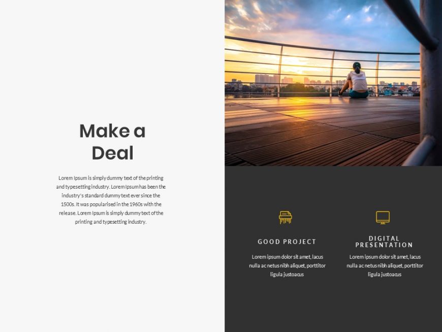 Marketing Yellow Pitch PowerPoint Template