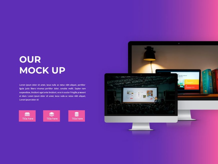 Modern Purple Dark Pitch Deck PowerPoint Template