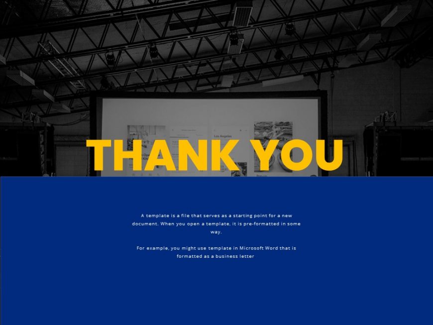 Dark Blue Pitch Deck PowerPoint Template