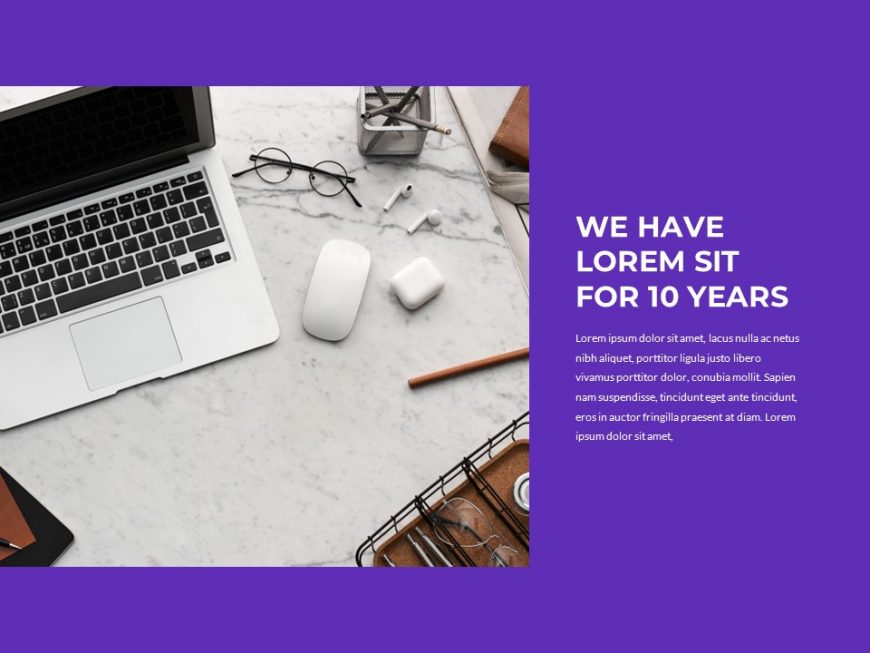 Modern Purple Dark Pitch Deck PowerPoint Template