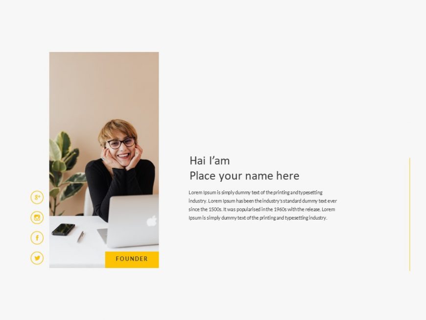 Marketing Yellow Pitch PowerPoint Template